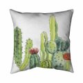 Fondo 26 x 26 in. Small Cactus-Double Sided Print Indoor Pillow FO2795839